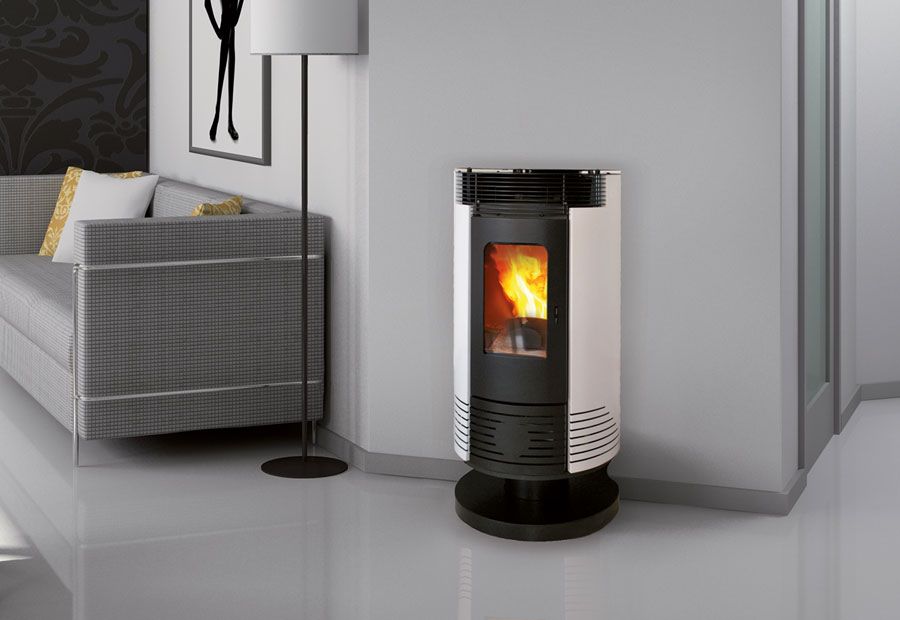 Stufe ad aria ventilate a pellet - Travi lamone