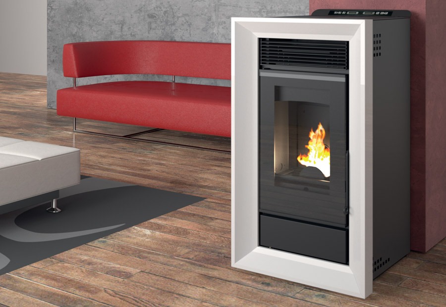 Stufe ad aria ventilate a pellet - Travi lamone