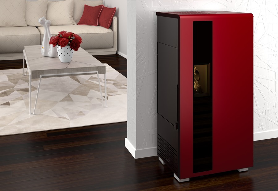 Stufe ad aria ventilate a pellet - Travi lamone