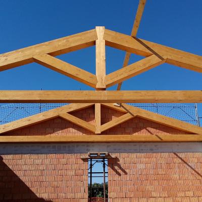 Tetto legno lamellare abitazione