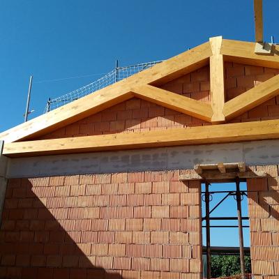 Tetto legno lamellare abitazione