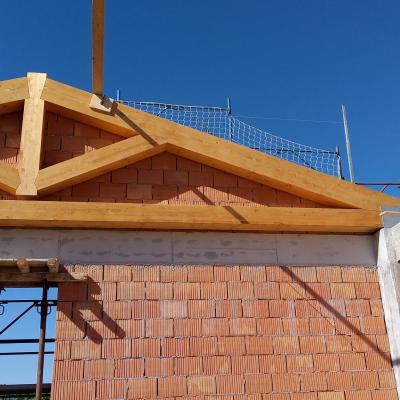 Tetto legno lamellare abitazione