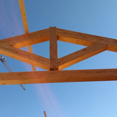Tetto legno lamellare abitazione