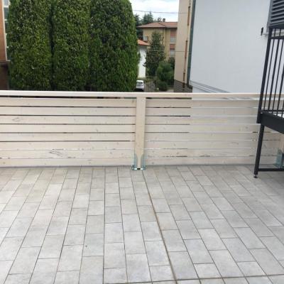 Staccionata in legno e scala a Faenza - Travi Lamone